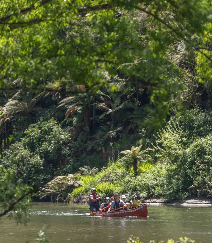 Canoeing on the Whanganui River
