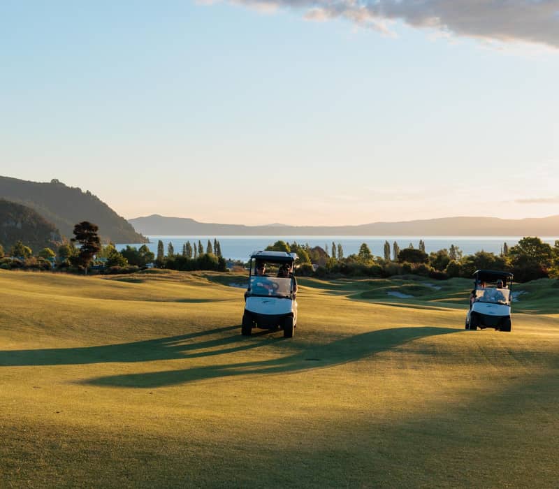 Two Carts on Kinloch Golf Course.