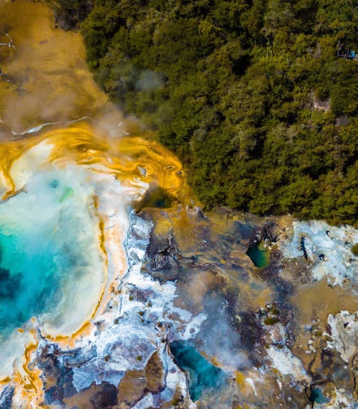 Orakei Korako geothermal pools.